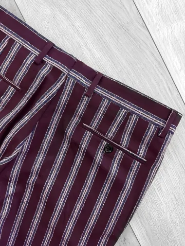 Pantaloni barbati eleganti grena B1556 I5-6